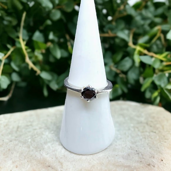 🌺Vintage Art Deco Sterling & Spinel Ring - Picture 3 of 13